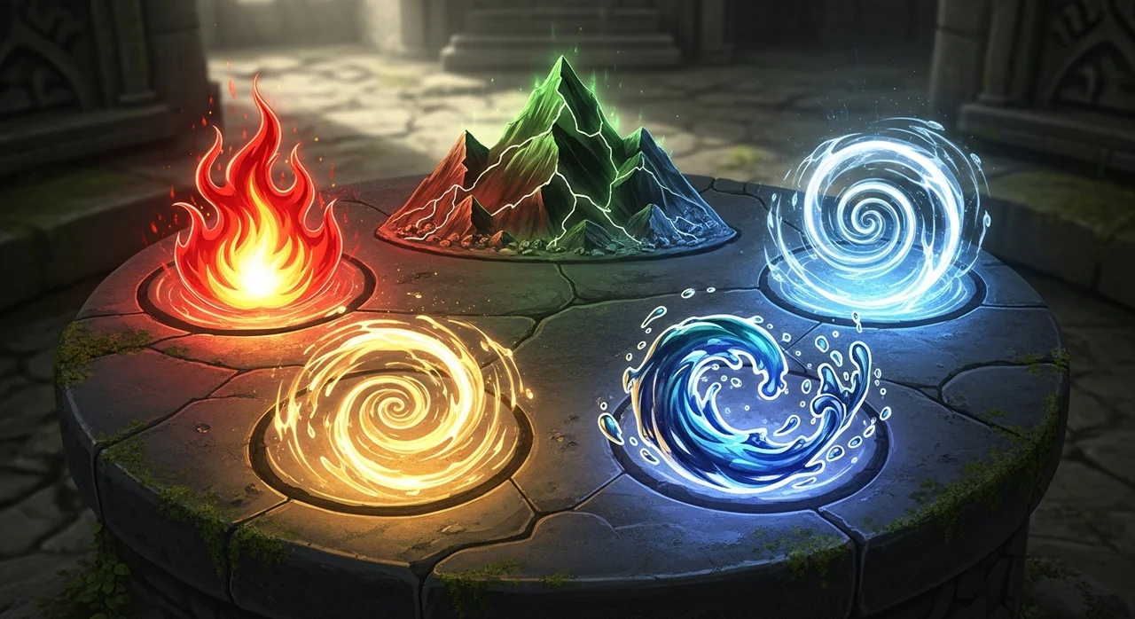 4대 원소별 운세 분석: 불, 흙, 공기, 물