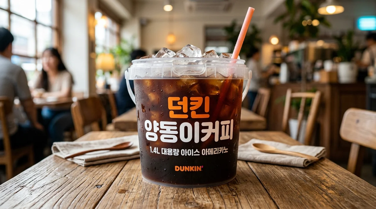 던킨 양동이커피 가격 파는곳 완벽 정리: 1.4L 자이언트 버킷의 모든 것