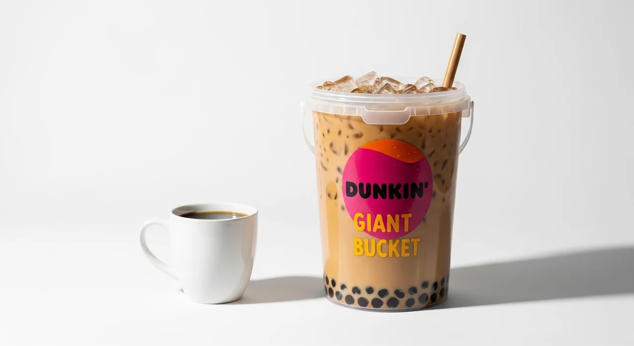 압도적인 크기의 등장, 던킨 양동이커피란?