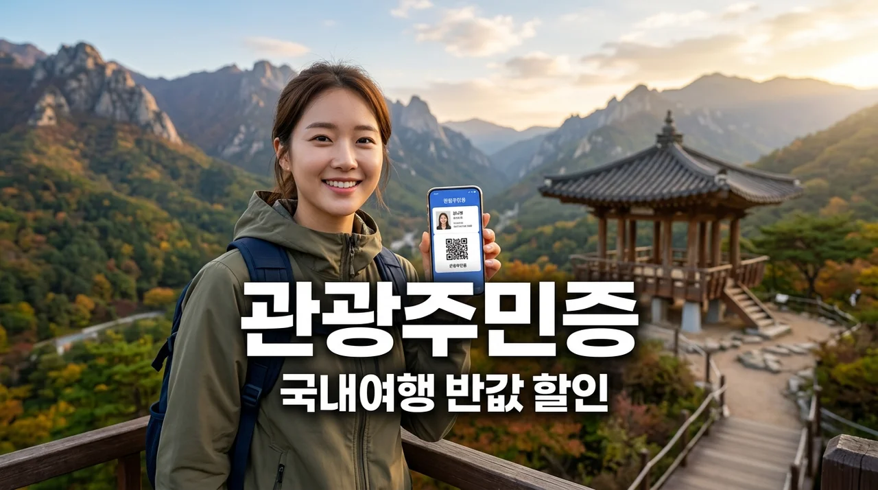 디지털관광주민증 발급 방법 및 혜택 총정리! 국내 여행 50% 할인 꿀팁