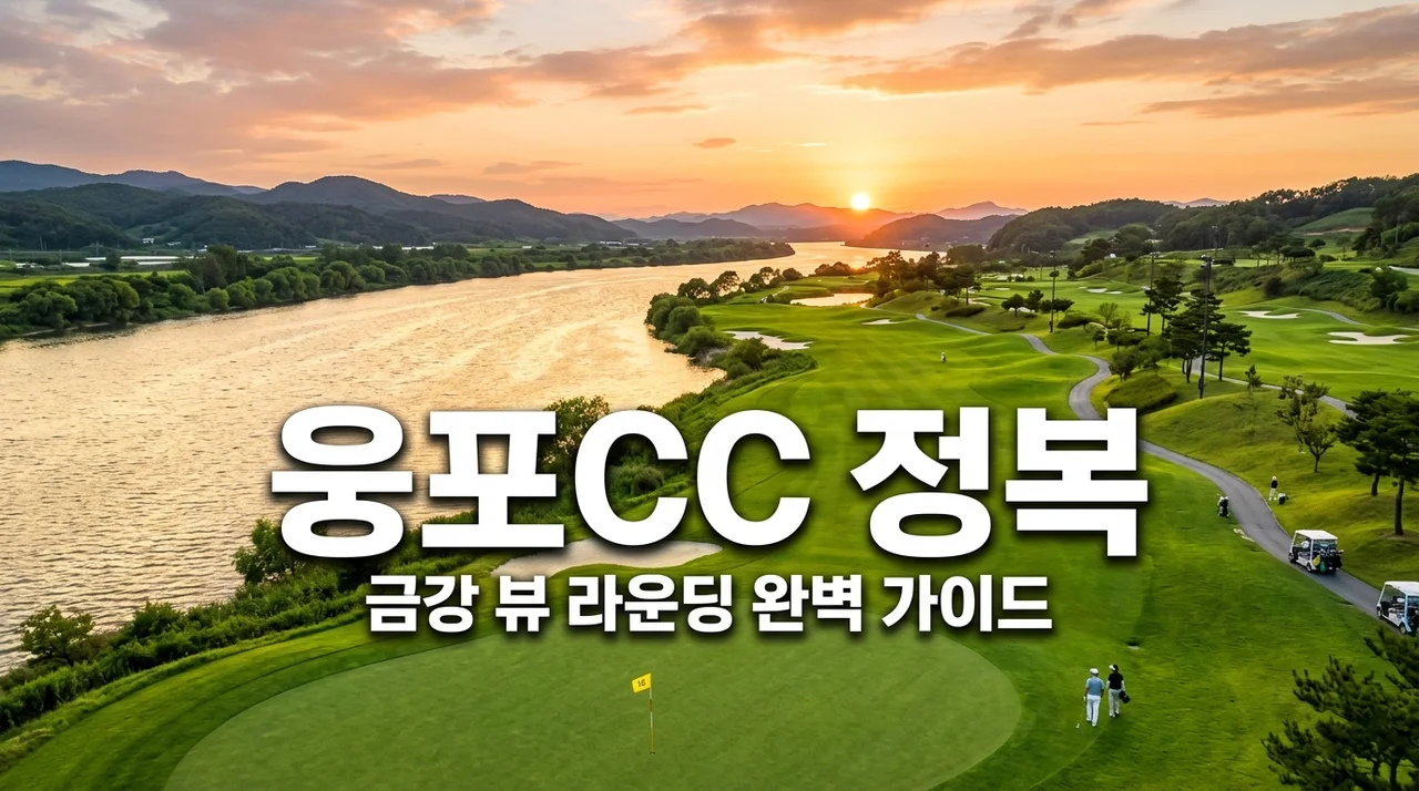 웅포CC 완벽 가이드 | 금강 뷰 코스 공략법부터 요금 할인 꿀팁까지