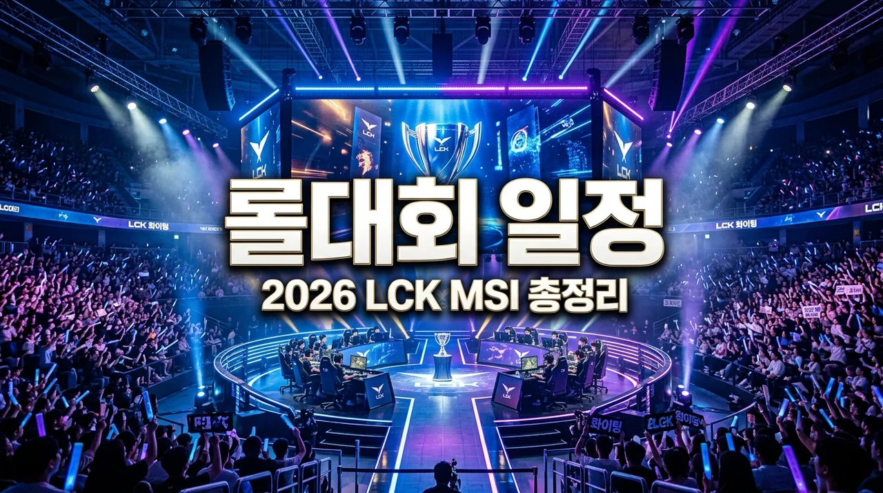 2026 롤대회 일정 총정리 | LCK 서머 예매부터 MSI 시간표까지