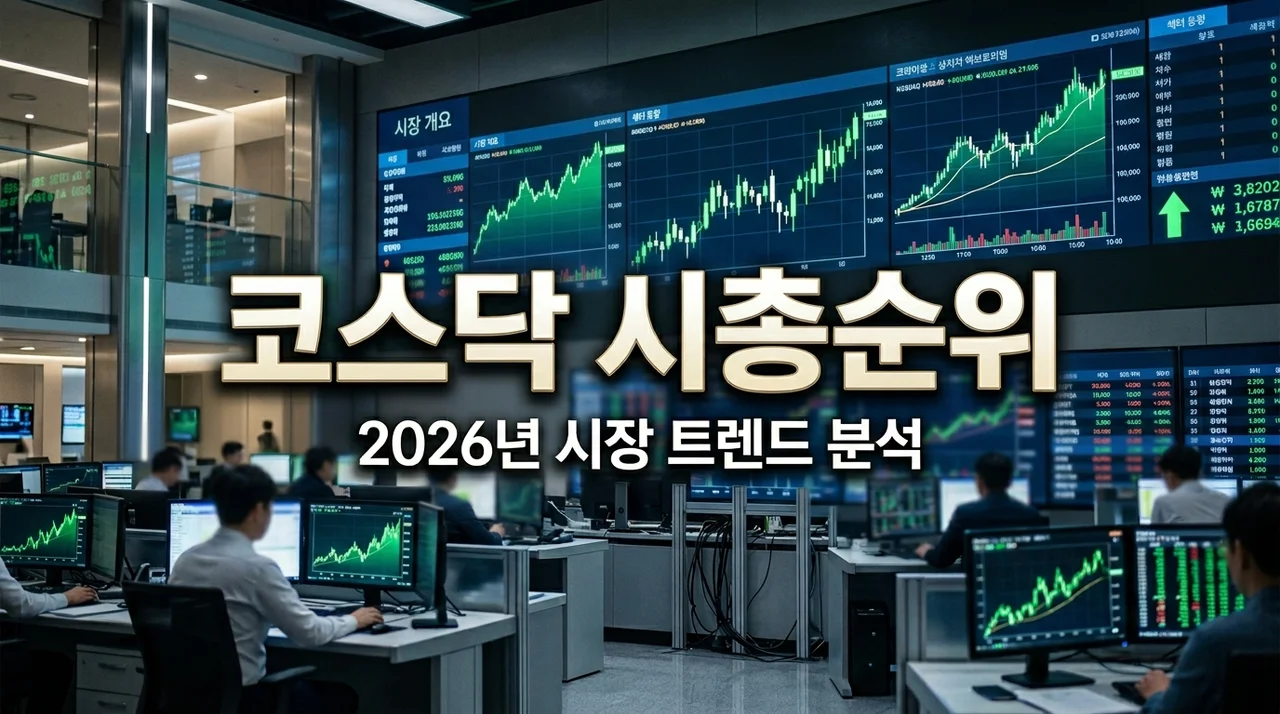코스닥 시총순위 TOP 10 분석: 2026년 유망 섹터와 투자 필승 전략