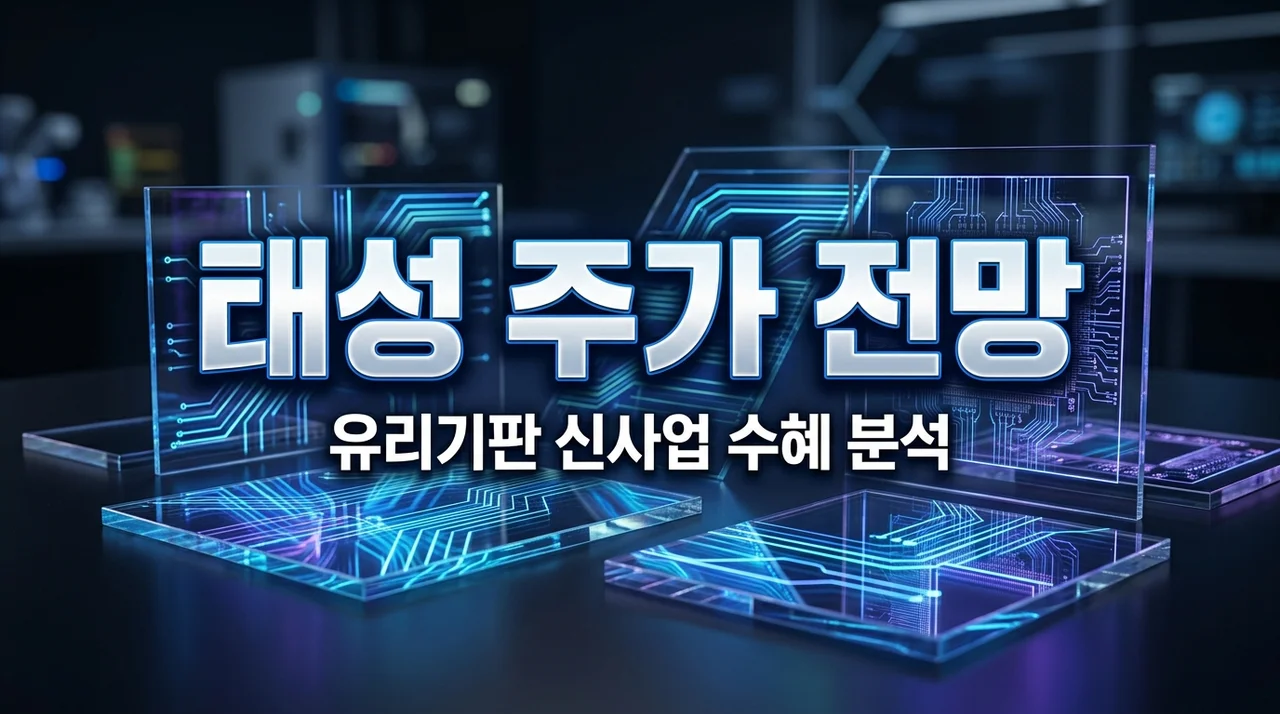 태성 주가 전망 및 유리기판 수혜 분석: 2026년 반등 포인트는?