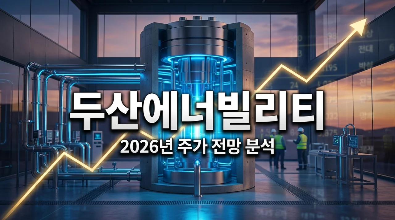 두산에너빌리티 주가 전망 2026년 핵심 분석: SMR과 원전 수출 호재 정리