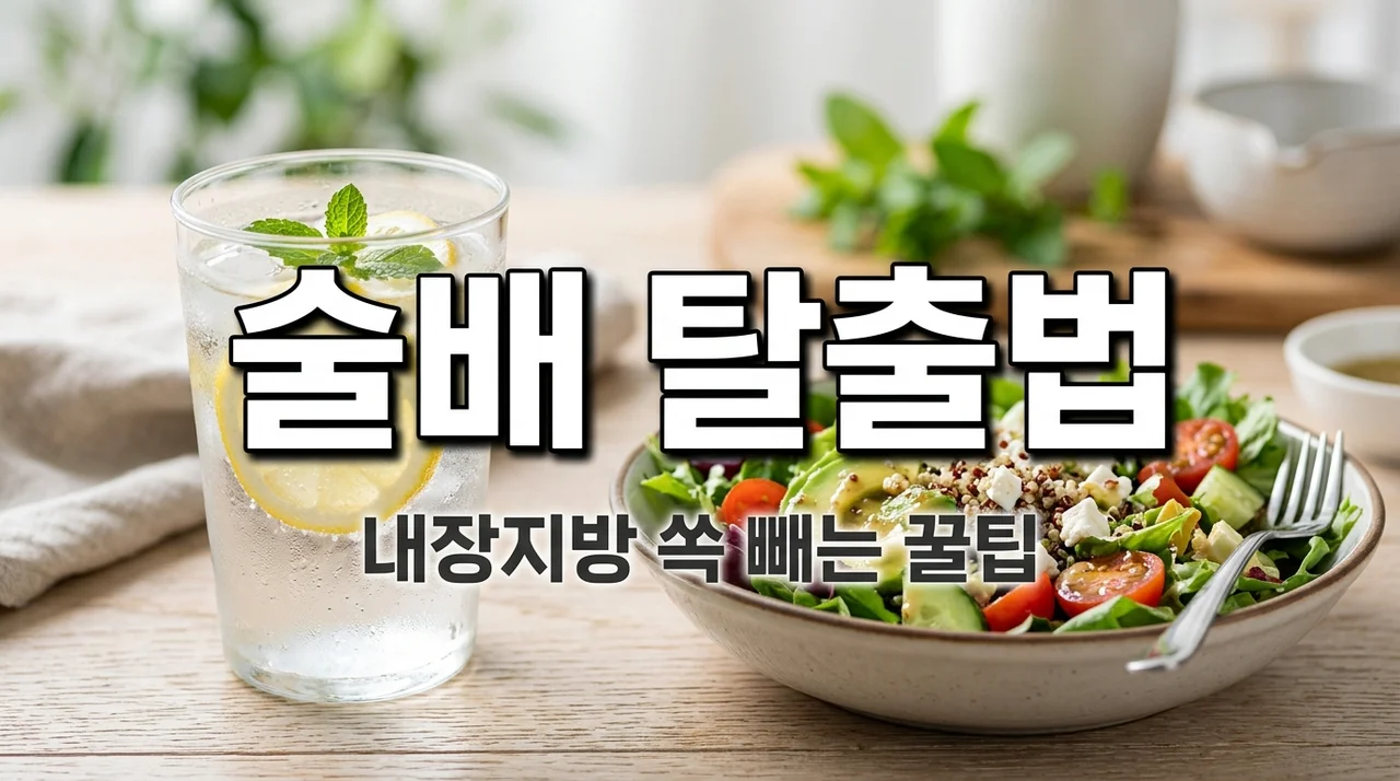 술배빼는법 핵심 5가지! 운동 없이 뱃살 줄이는 현실적인 루틴