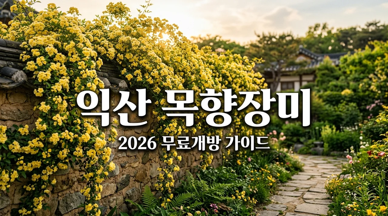 익산 목향장미 무료개방 2026 방문 가이드: 위치 주차 개방시간 총정리