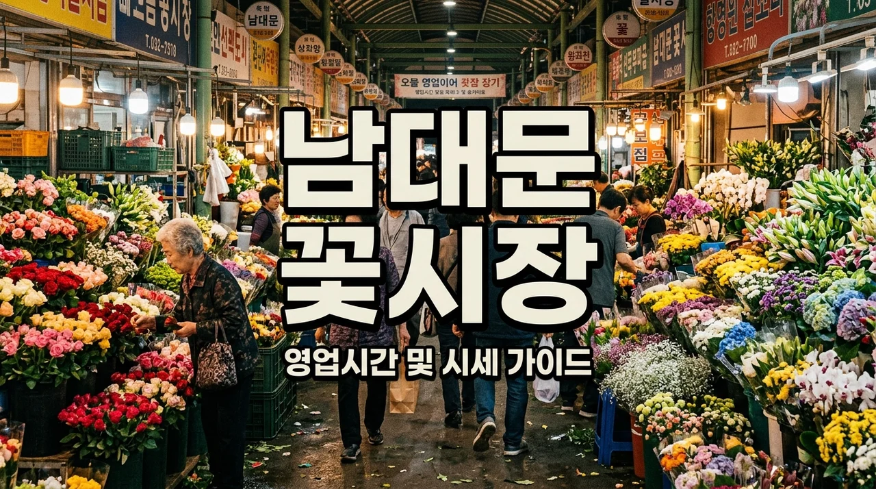 남대문 꽃시장 영업시간 및 시세 총정리! 어버이날 방문 꿀팁