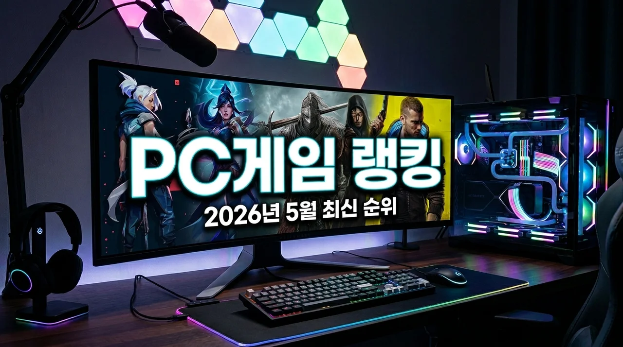 PC게임랭킹 2026년 5월 최신 순위 및 점유율 급상승 게임 정리