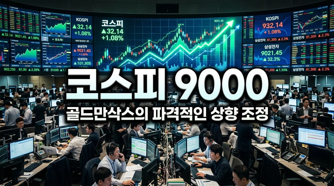 코스피 9000 전망? 골드만삭스가 한국을 아시아 톱 마켓으로 찍은 이유