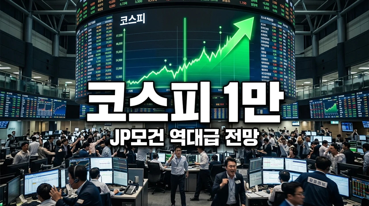코스피 7800 돌파! JP모건 "1만피 간다" 전망과 삼성전자·SK하이닉스 목표가 정리