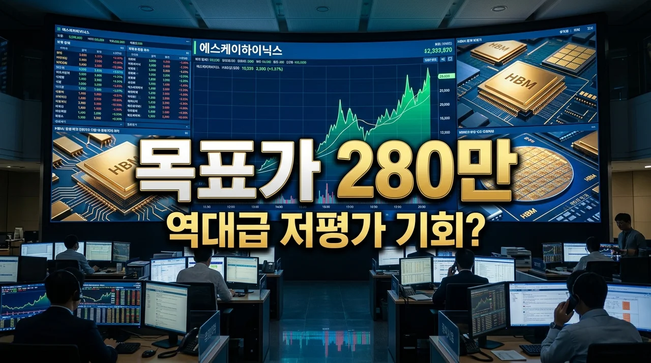 SK하이닉스 목표주가 280만원 상향! 미친 실적 대비 저평가일까?