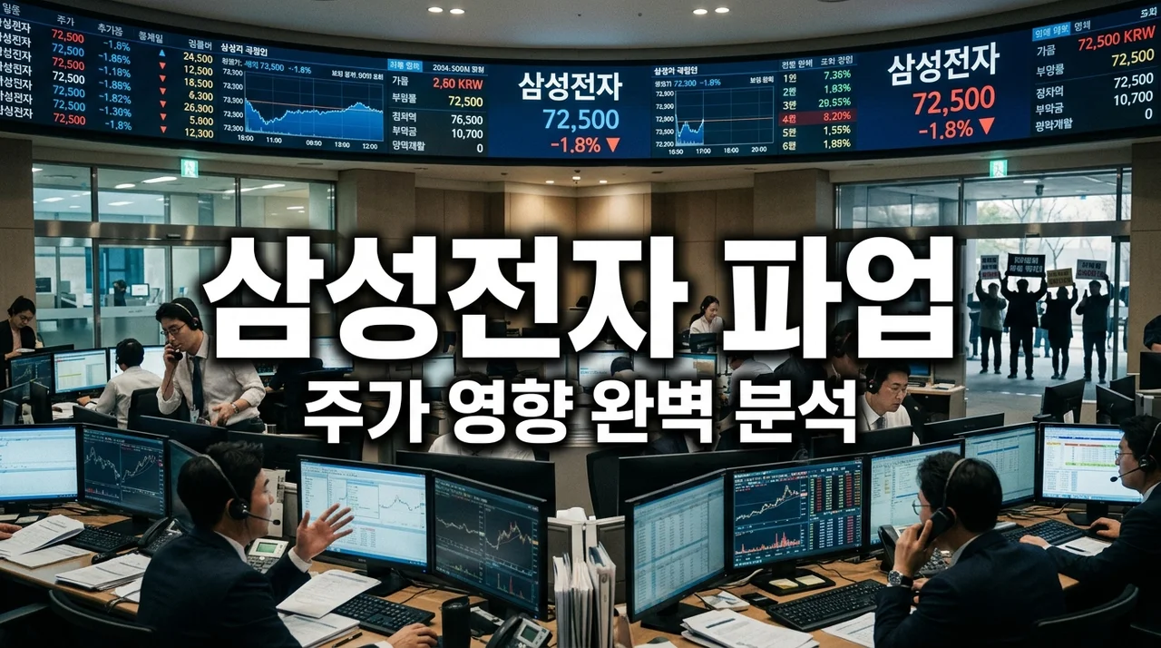 삼성전자 노조 파업 주가 영향 분석 및 투자자 대응 전략 가이드