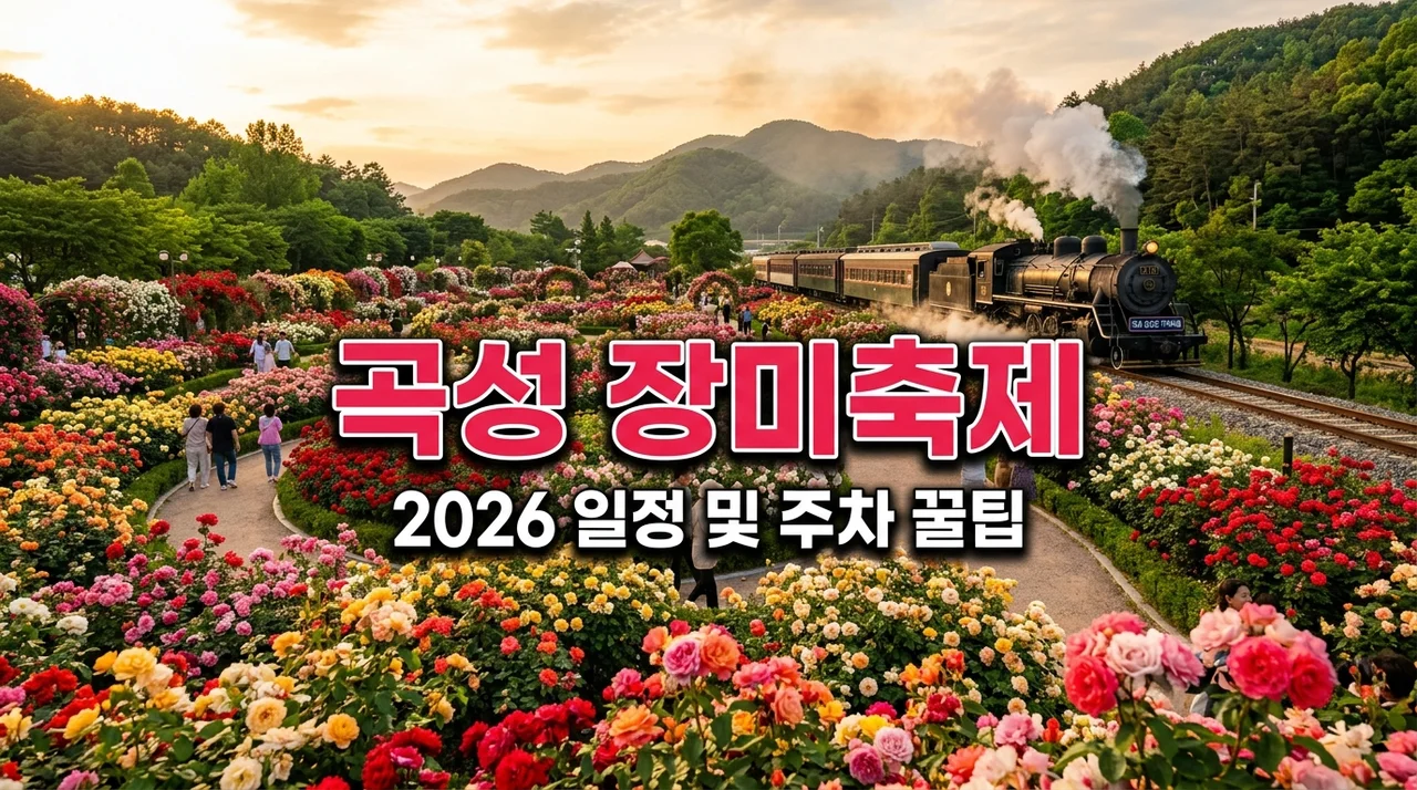 곡성 장미축제 2026 일정 주차 입장료 꿀팁 (아이 동반 동선 정리)