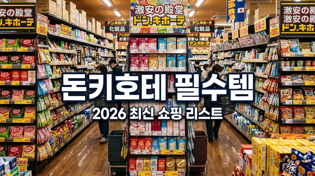 일본 여행 필수! 2026 돈키호테 추천템 쇼핑리스트 완벽 가이드