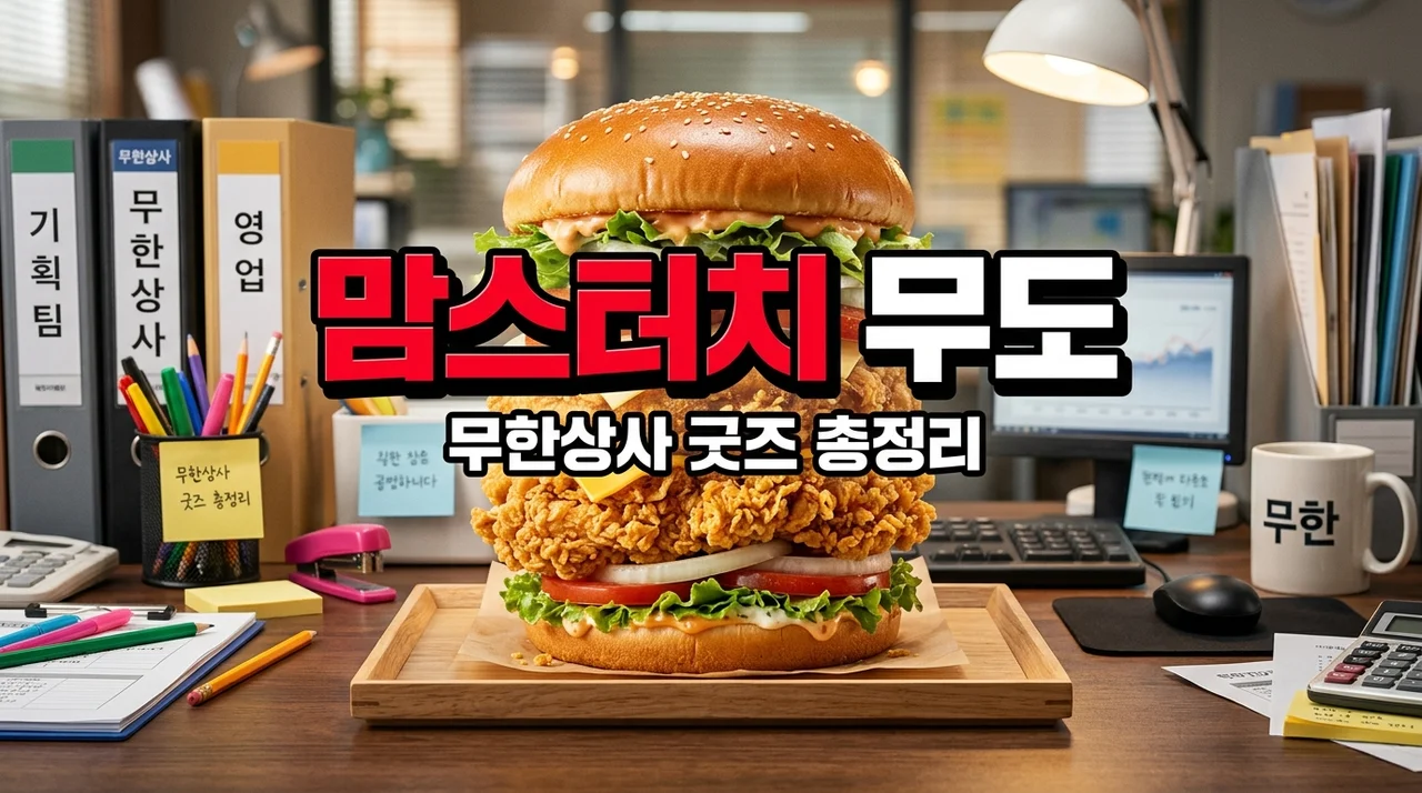 맘스터치 무한도전 무한상사 콜라보 세트 가격 및 굿즈 종류 완벽 정리