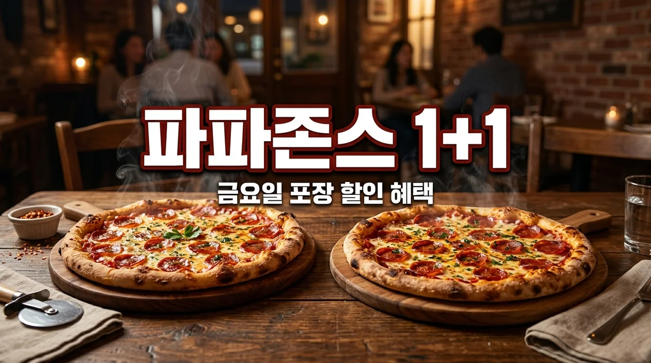 파파존스 1+1 금요일 혜택 총정리! 파파프라이데이 메뉴 및 주문법