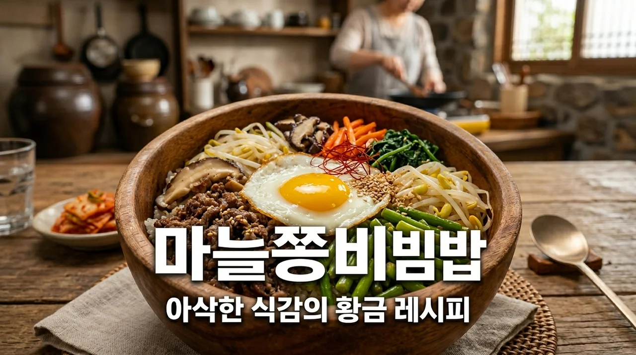 마늘쫑비빔밥 레시피, 아삭함이 살아있는 황금 양념장 만들기